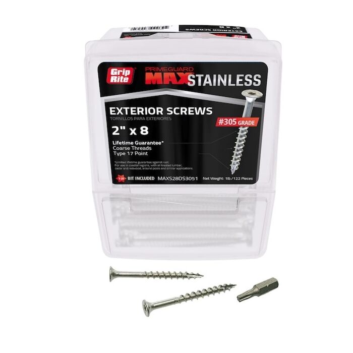 Grip-Rite #8 T20 Star 2 in Deck Screw 1 lb