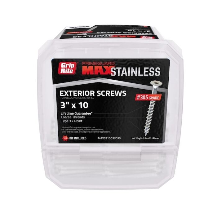 Grip-Rite #10 T25 Star 3 in Deck Screw 5 lb