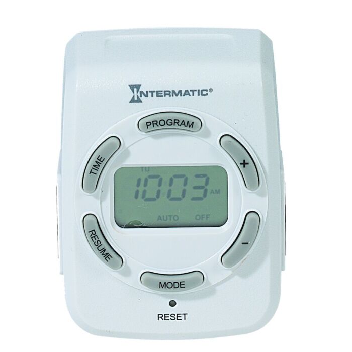 Intermatic® 125 VAC 15 A 60 Hz Indoor Digital Plug-In Timer