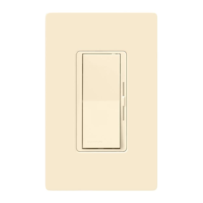 Lutron DIVA W/ FP CFL 3WAY LO LIGHT ALMOND