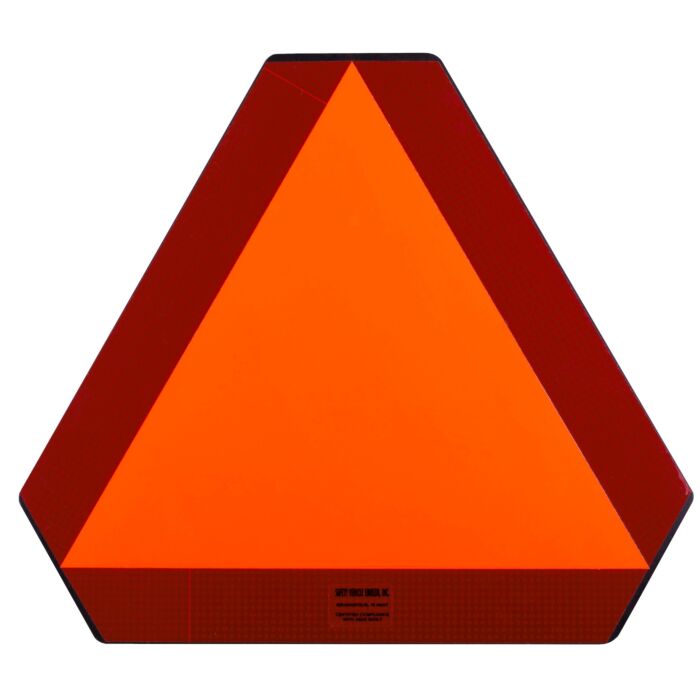 Safety Vehicle Emblem Inc Plastic Retro Slow Moving Vehicle Sign