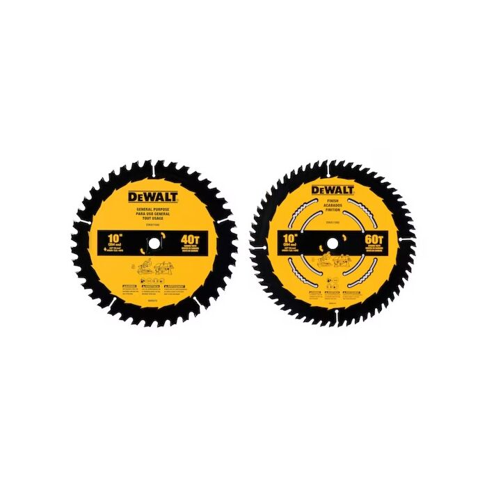 DEWALT Carbide Table Saw Blades (2pk) 10 in.