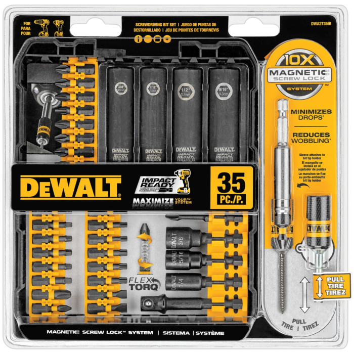 WTW ウォールシャークセット DEWALT IMPACT READY Screwdriving Set (35pc)