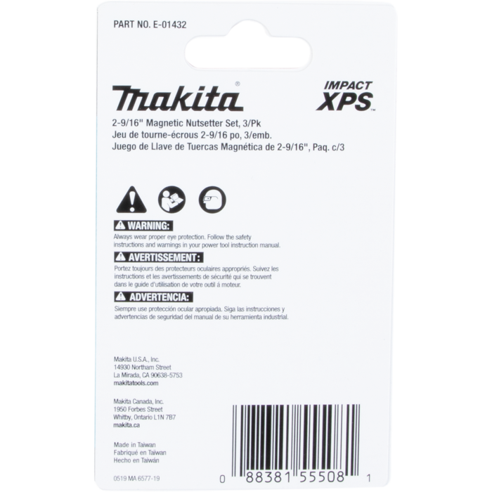 Makita Impact XPS® 1/4 in 5/16 in 3/8 in Hex 2-9/