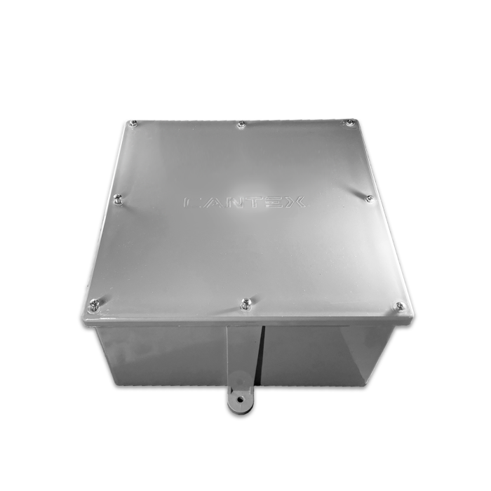 CANTEX Rigid PVC 12 in 12 in Molded Junction Box
