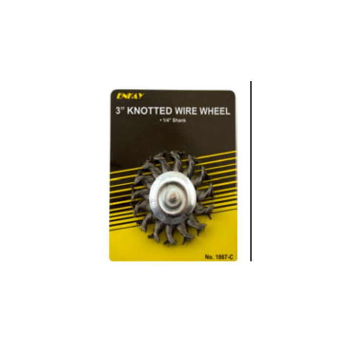Enkay 1/4 in 3 in Knotted Wire Wheel Brush
