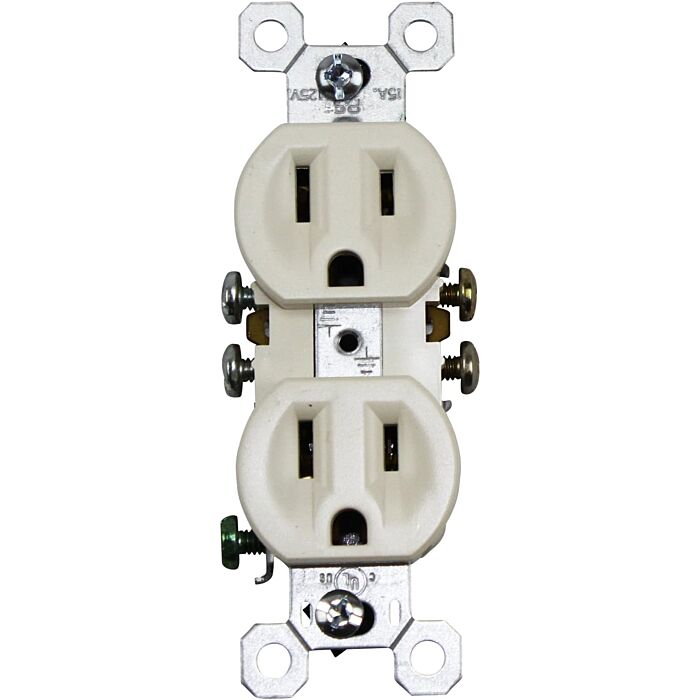Pass & Seymour DUPLEX RECEPT 15A 125V LA 10PK
