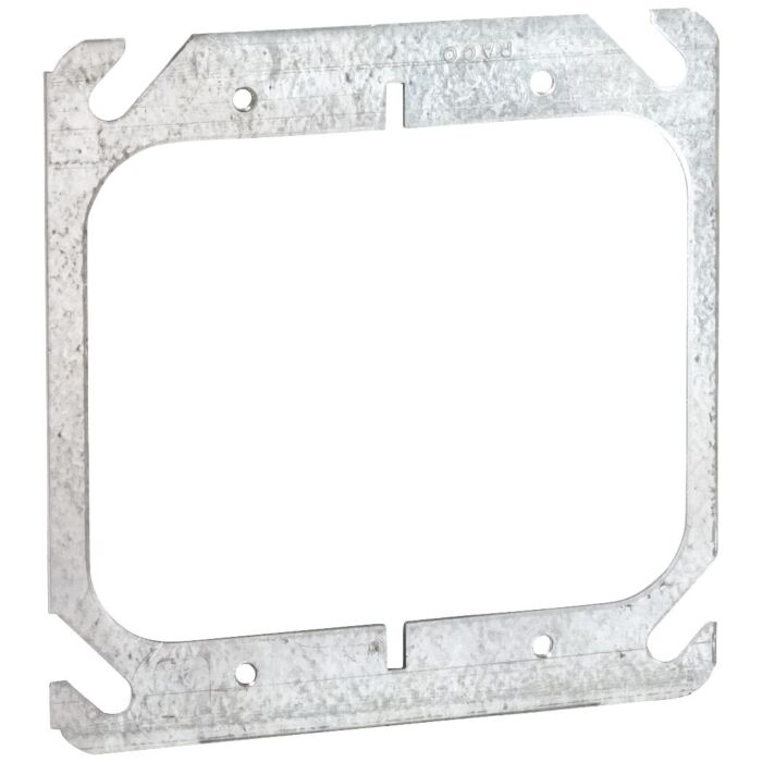 Southwire 2-Device Combination Square Flat Device Cover (Silver) 4 in. x 4 in.