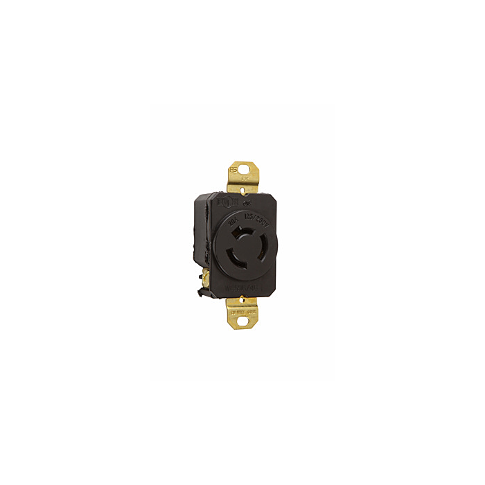 Pass & Seymour Non-NEMA 3-Wire Single Receptacle