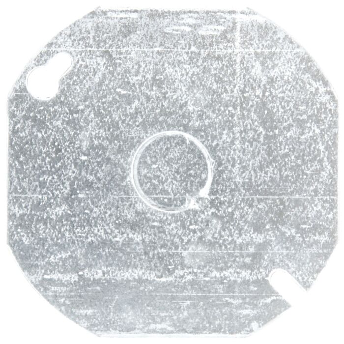 Thomas & Betts Steel Flat Octagon Box Cover (Silver)