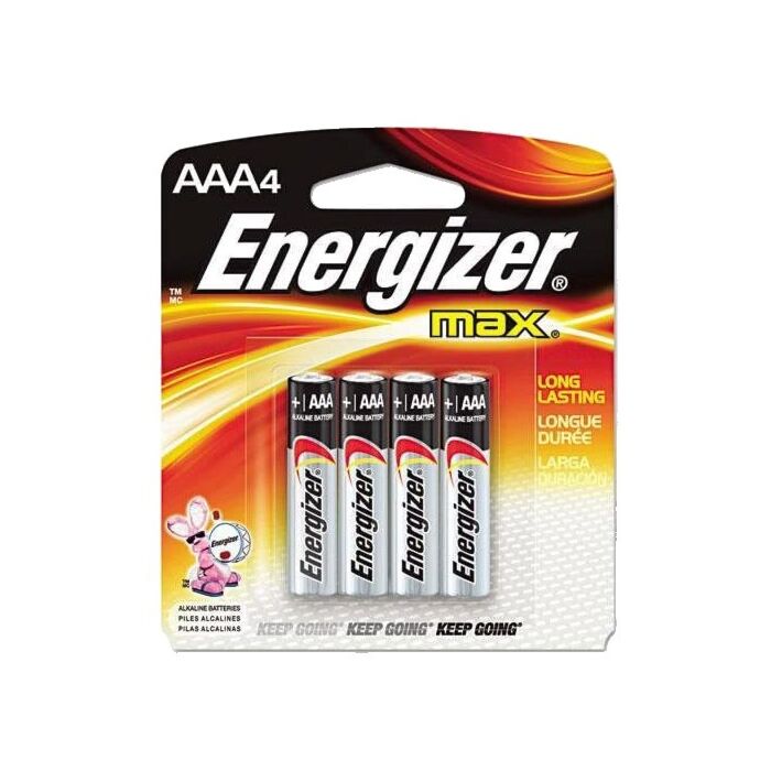 Energizer Max AAA Alkaline Battery (4 Pack)