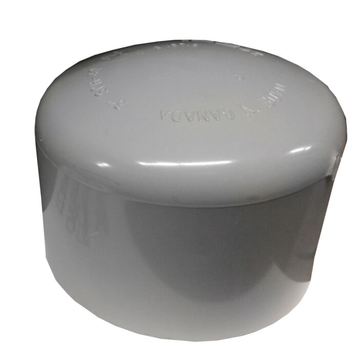 3.05 in 3 in PVC End Cap