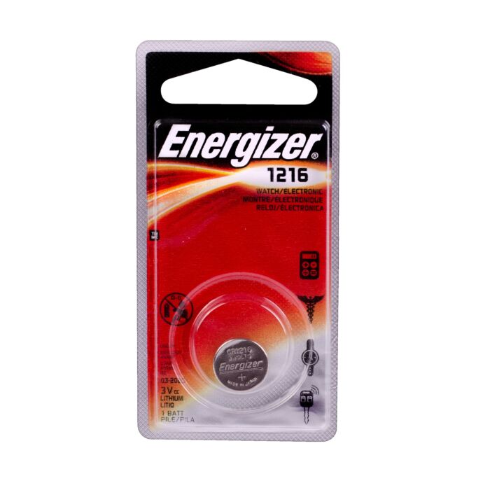 Energizer 1216 Lithium Coin Battery, 1 Pack