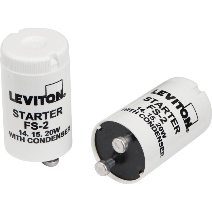 Leviton FS-2 Basic Fluorescent Lamp Starter - 14W/15W/20W