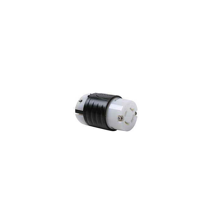 Pass & Seymour 20A NEMA Connector L1620 - Black Back, White Front Body