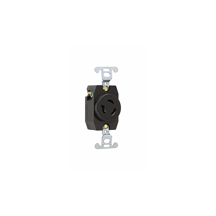 Pass & Seymour 15A NEMA L615 Single Receptacle