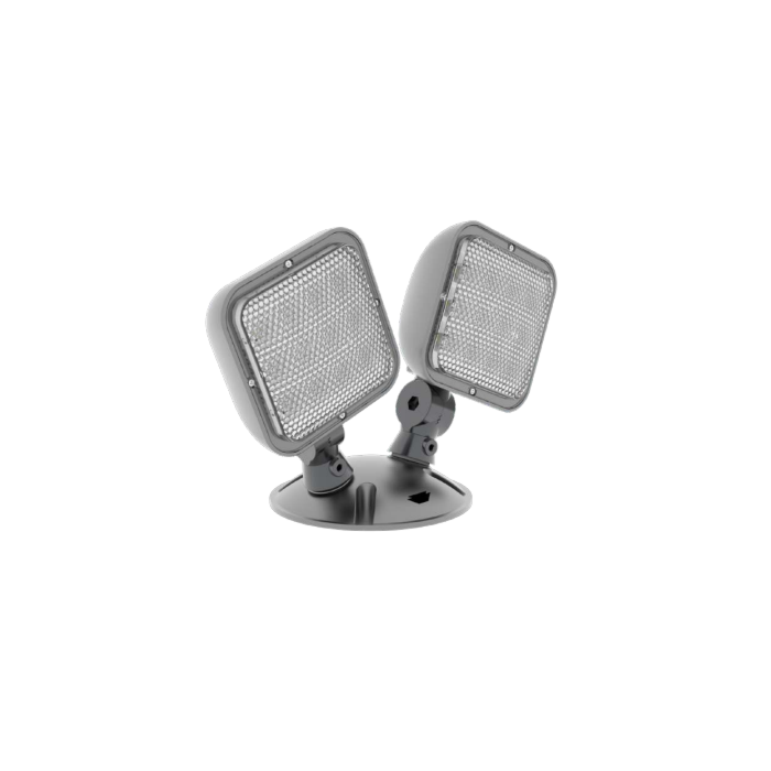 Keystone Outdoor Light w/ Dual Head (Silver) 200L, 2.4W