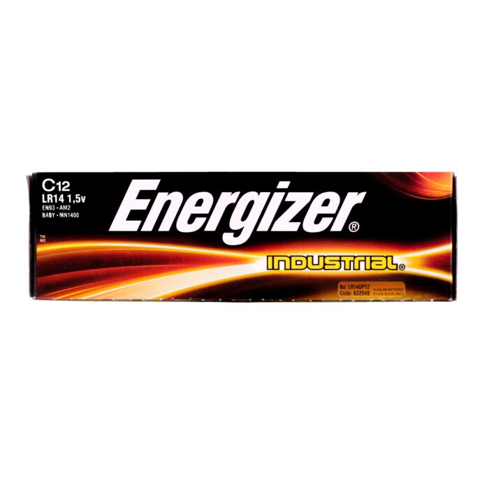 Energizer Industrial C Alkaline Batteries, 12 Pack