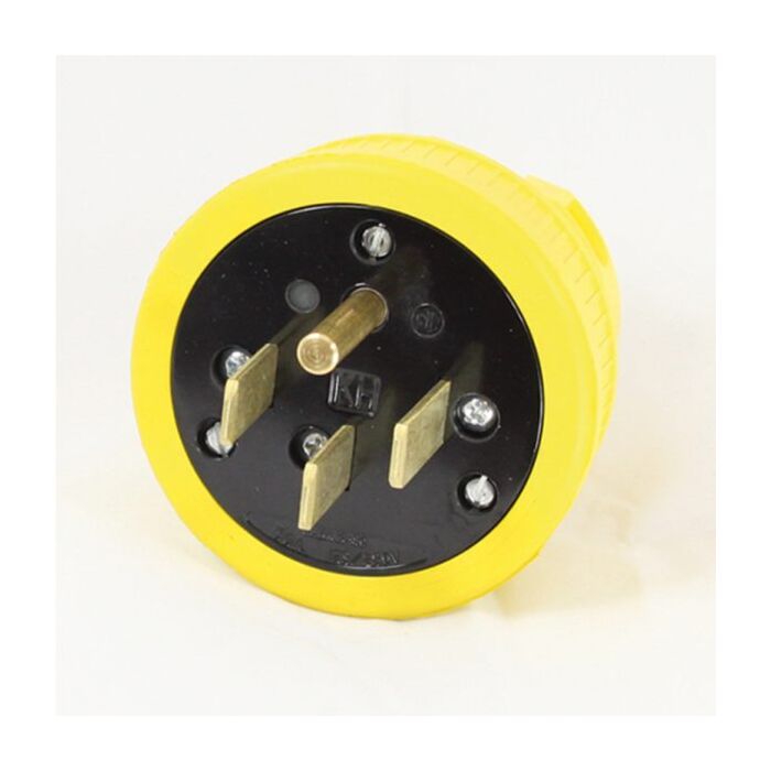 KH Industries Inc 125/250 VAC 50 A SS Straight Flip seal plug