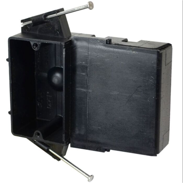 Allied Moulded Poly Nail-On New Work Outlet Box 23.5 cu in