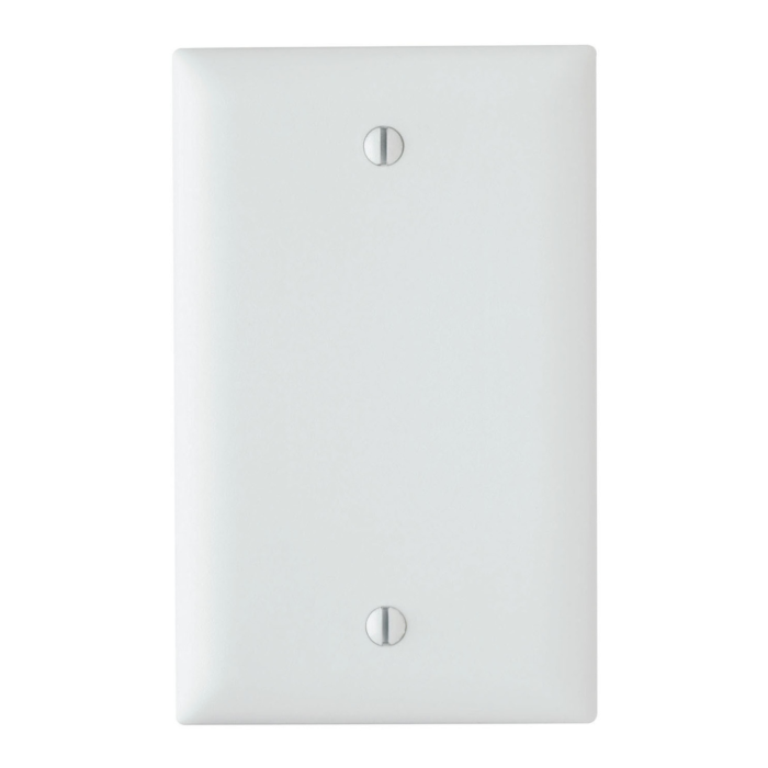 Pass & Seymour TradeMaster 1-Gang Nylon Blank Wall Plate (White)
