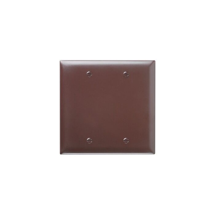 Pass & Seymour TradeMaster® 2-Gang Nylon Blank Wall Plate (Brown)