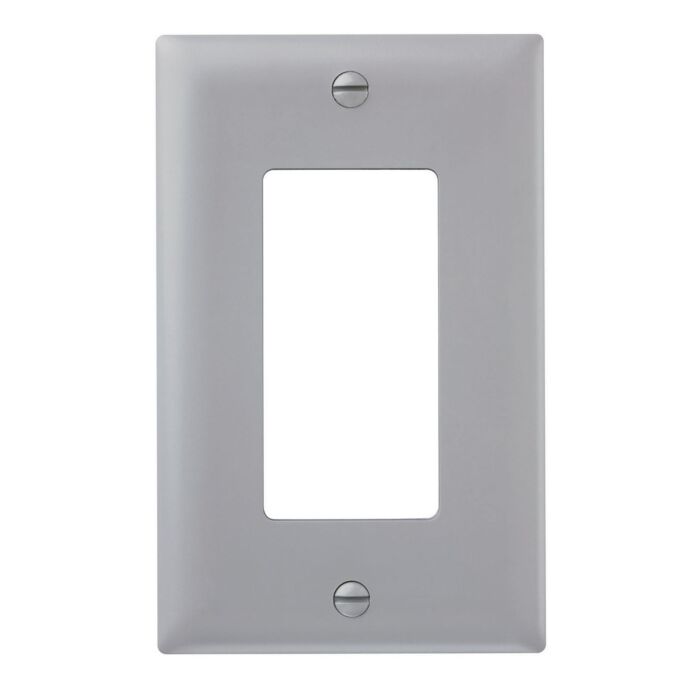 Pass & Seymour TradeMaster® 1-Gang 1 Decorator Opening Nylon Wall Plate (Gray)