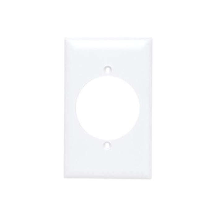 Pass & Seymour TradeMaster® Nylon Wall Plate, 2.156-in Power Outlet Receptacle Opening - White