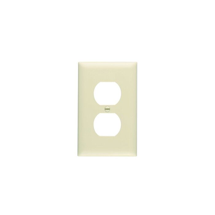 Pass & Seymour TradeMaster 1-Gang Nylon Duplex Opening Wall Plate (Ivory)