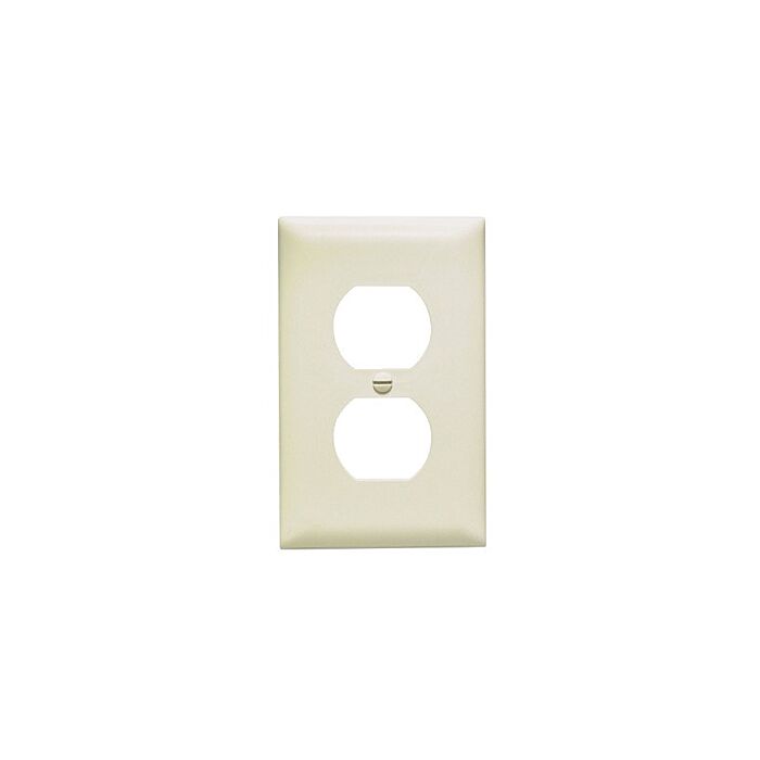 Pass & Seymour TradeMaster 1-Gang Nylon Duplex Opening Wall Plate (Light Almond)