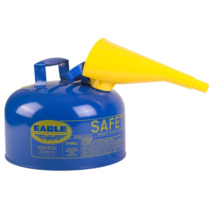Eagle 2 gal Kerosene 9.5 in Type I Safety Can With Funnel