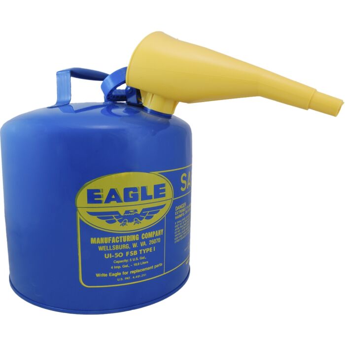 Eagle 5 gal Kerosene 13.5 in Type I Safety Can With Funnel