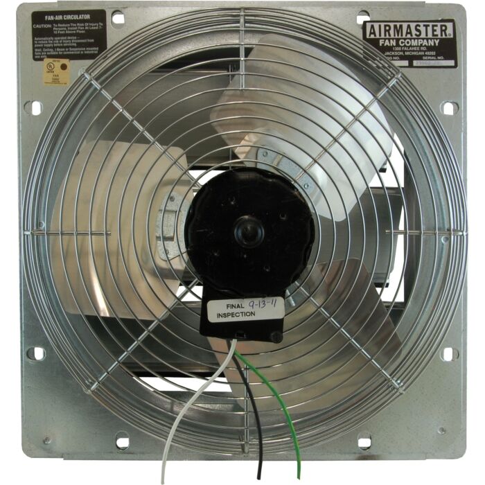Airmaster Fan Exhaust Fan 12" 1/24 hp 115V 956 CFM