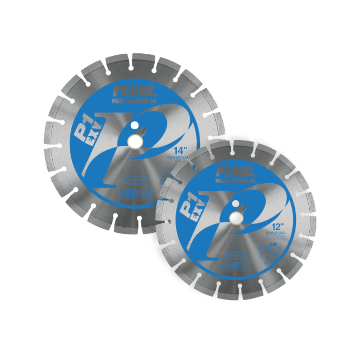 Pearl Abrasives 12 x .125 x 20mm Pearl P1 E x V™ Concrete & Masonry Segmented Blade, 12mm Rim