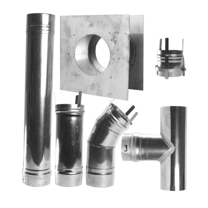Mr. Heater KIT,VENT,HORIZ,4in SS,50,80,125,200NG,LP