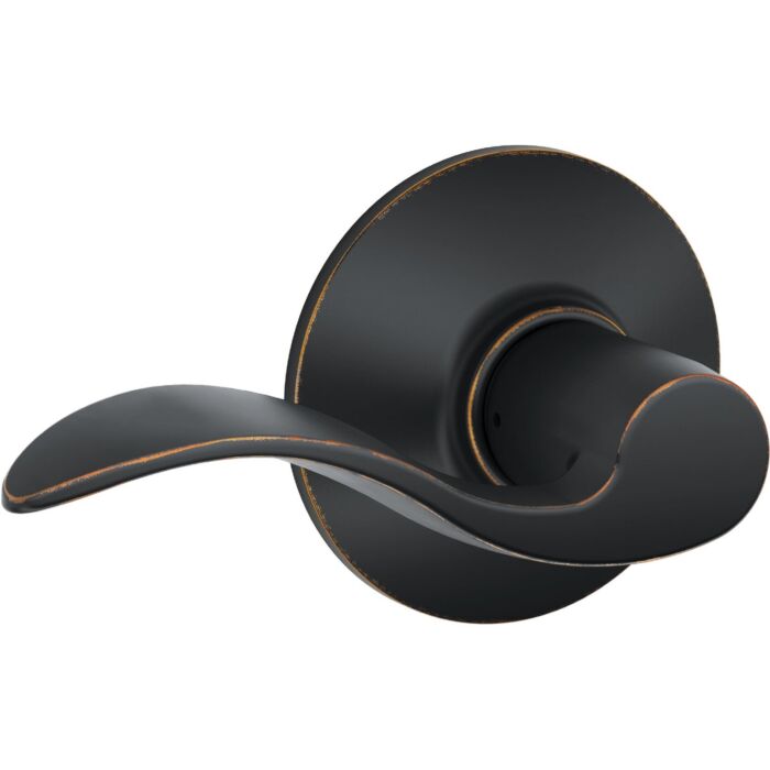 Schlage Accent Aged Bronze Passage Door Lever