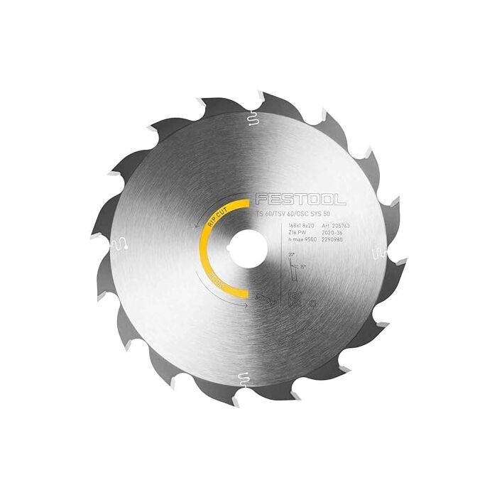 Festool 168 mm 1.2 mm 16 Tooths Rip Cut Circular Saw Kit
