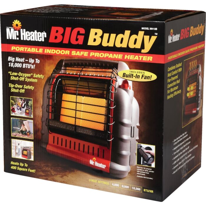 WORKING Mr Heater Big Buddy 18000 BTU Indoor/Outdoor Propane popular Heater