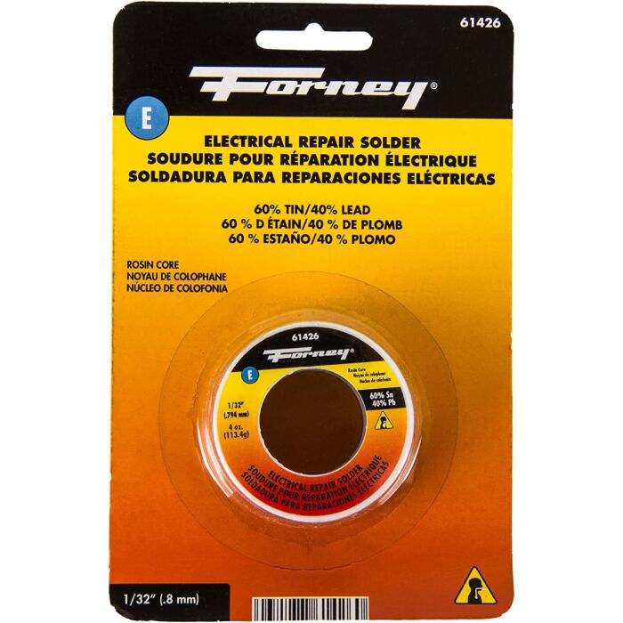 Forney 4 oz 1/32 in Silvery White Rosin Core Electrical Repair Solder Wire