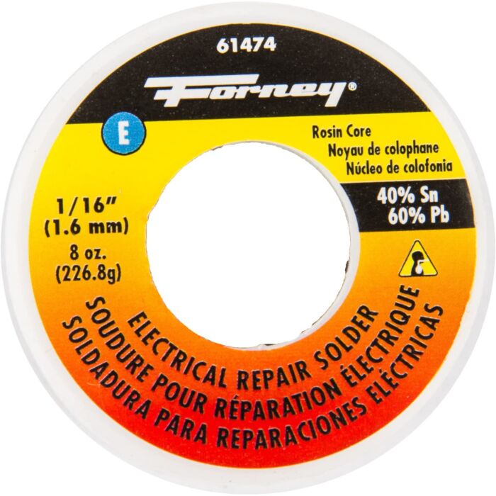 Forney 8 oz 1/16 in Silvery White Rosin Core Electrical Repair Solder Wire