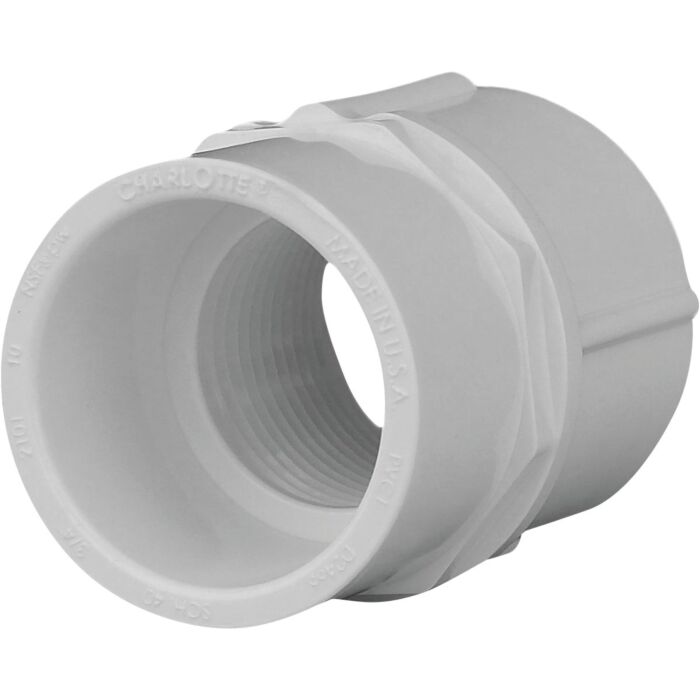 Charlotte Pipe Female Schedule 40 3/4 in. PVC Adapter