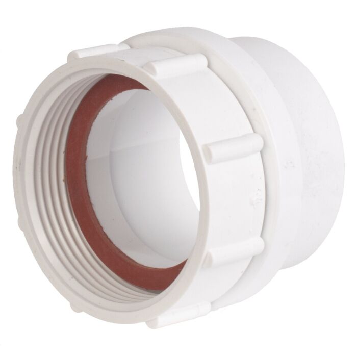 Canplas 1-1/2 x 1-1/2 x 1-1/2 in Spigot x Female Pipe Thread PVC Swivel Tray Strainer Adapter with Gasket