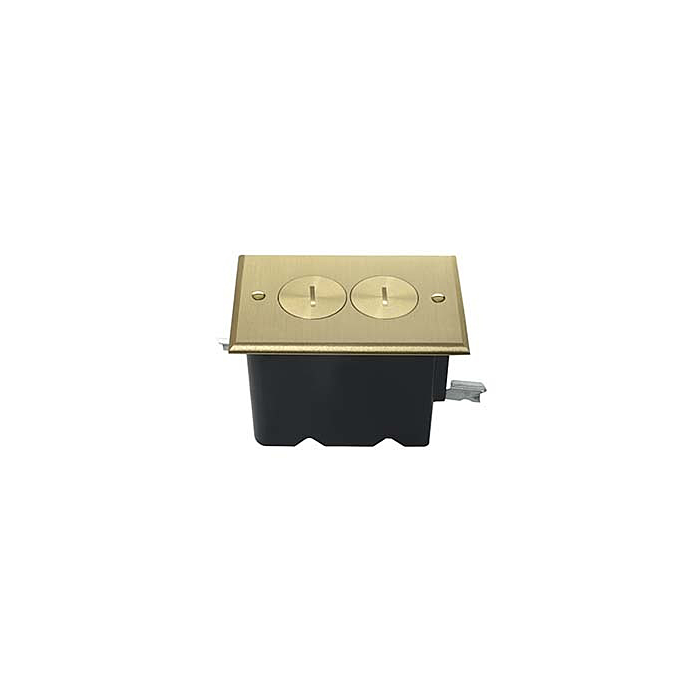 Pass & Seymour 1-Gang Tamper-Resistant Floor Box Assembly (for Wood Sub-Floors)