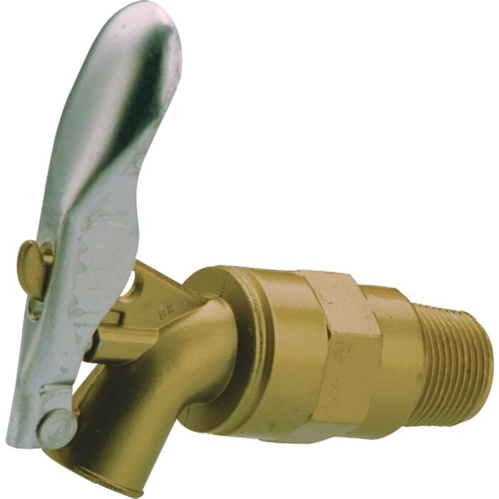 B&K Bronze Self-Closing Drum & Barrel Valve - 3/4 in. MIP