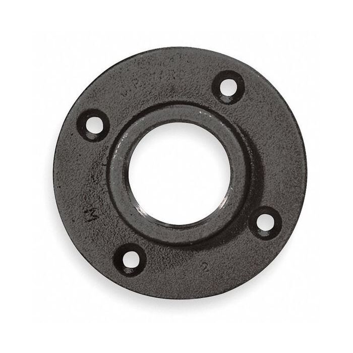 1/4 in Malleable Iron Black Floor Flange