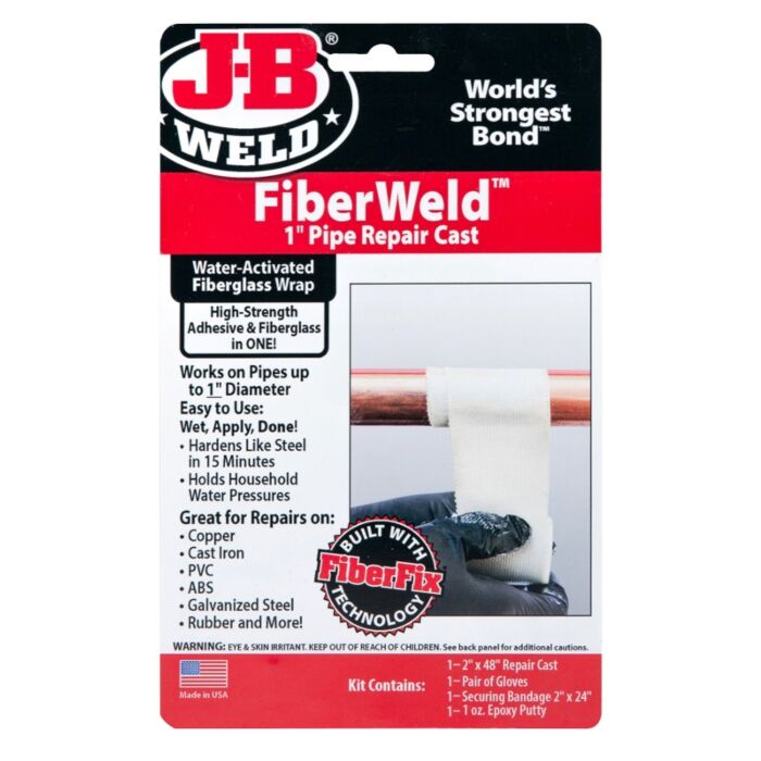 J-B Weld FiberWeld Pipe Repair Cast (White) 1 in.