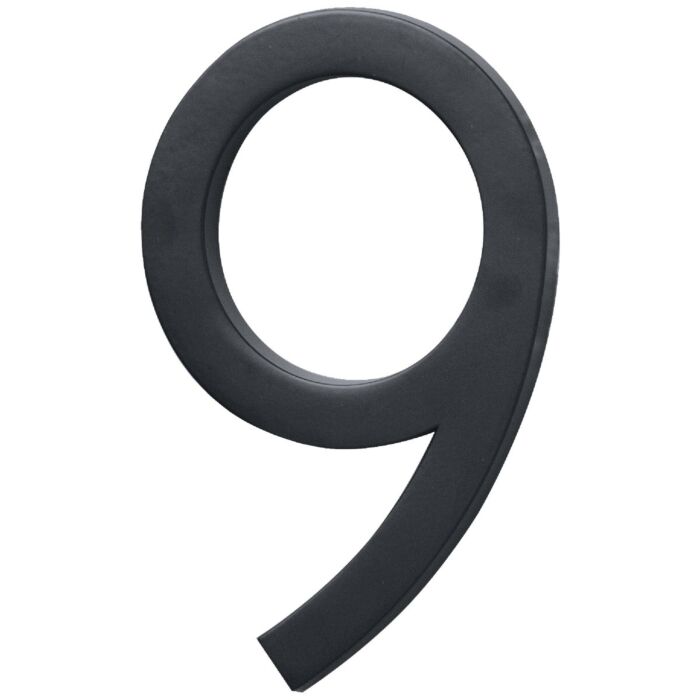 HY-KO Hy-Ko Architectural Series 6 In. Satin Black House Number Nine