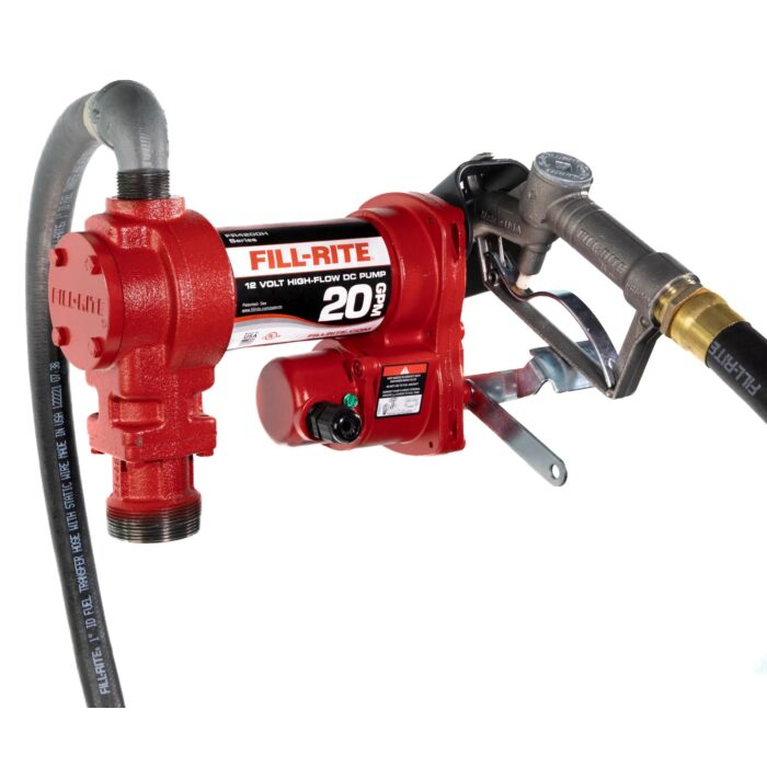 Fill-Rite Fuel Pump 12v 20gpm 1 in x 12 ft Hos