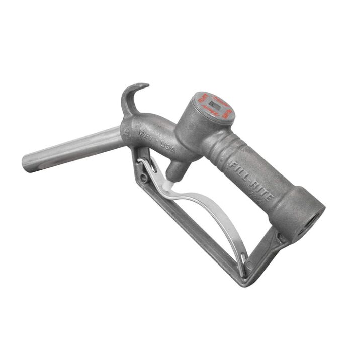 Fill-Rite Aluminum 1 in NPT 1 in NPT Manual Fuel Nozzle with Hook
