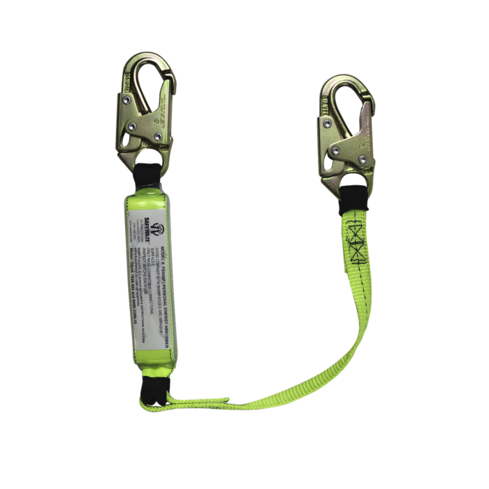 Safewaze 3' Lanyard With Double Locking Snap Hooks